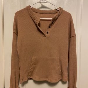 Light Orange Crew Sweater